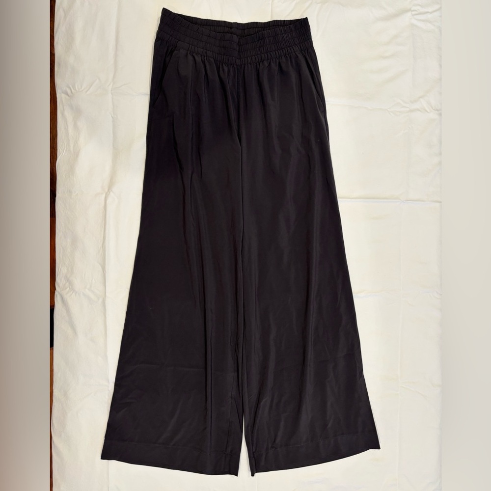 Vuori Villa Wide-Leg Black Pants Large